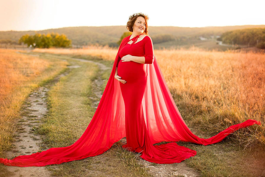 Maura Gown with Chiffon Maternity Dress Joyful Design. 